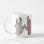 Space Alien Geek Nerd Wedding Love Graphic Mok (Links)