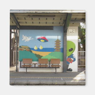 Space Alien of Hakui Station: Ishikawa, Japan Magneet