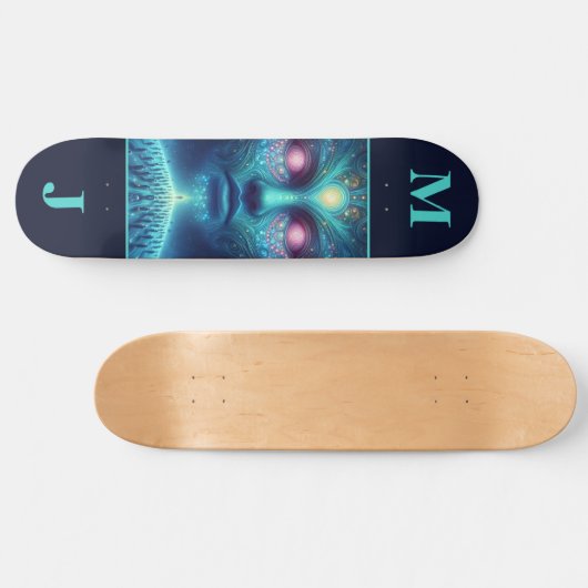 Space Alien Personalized Skateboard (Horizontaal)