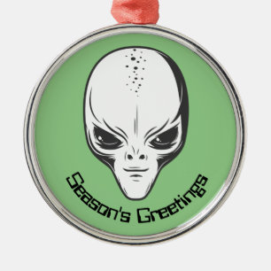 Space Alien Sci Fi Ufologist Metalen Ornament