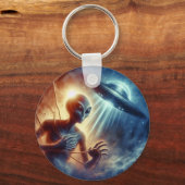 Space Alien Sleutelhanger (Achterkant)