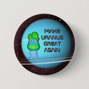 Space Alien Trump maakt het weer geweldig Ronde Button 5,7 Cm