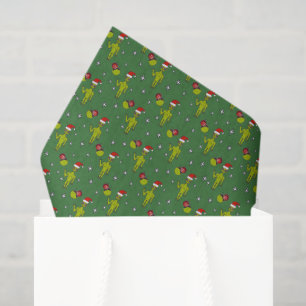 Space Aliens in Santa Hats Sci-Fi-kerstmis Tissuepapier