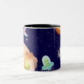 Space Aliens Tweekleurige Koffiemok (Center)