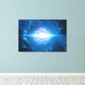 SPACE ART Fusie van twee neutronensterren Canvas Afdruk (Insitu (Houten vloer))