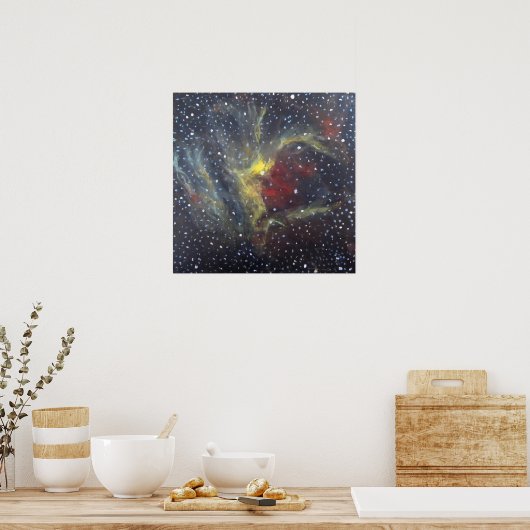 Space Art Poster - Wizard Nebula (Keuken)