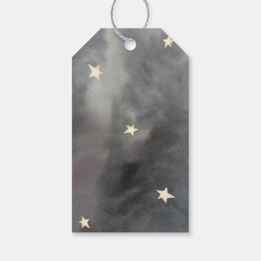 Space Astronaut Birthday Dank u Label Cadeaulabel (Achterkant)