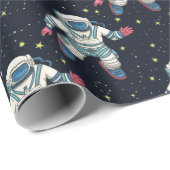 Space Astronaut Cadeaupapier (Rol Hoek)