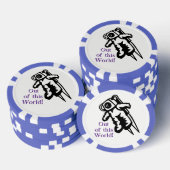 Space Astronaut Golf School Golf Ball Marker Poker Chips (Opstapeling)
