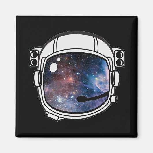Space Astronaut Helmet Magneet (Voorkant)