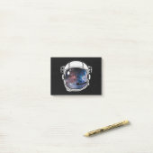 Space Astronaut Helmet Post-it® Notes (Op bureau)