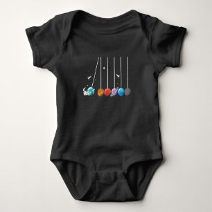 Space Astronaut Pendulum Cradle Rocket Sun System Romper