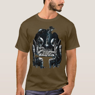 Space Astronaut Plays Chess Astronomy Spaceman 1 T-shirt