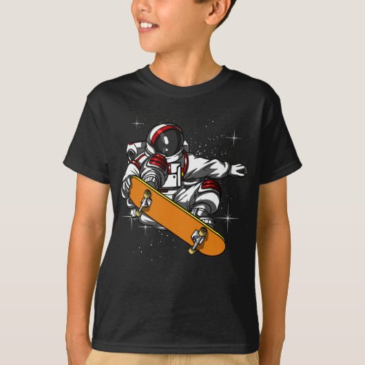 Space Astronaut Skateboarden Cosmic T-shirt (Voorkant)