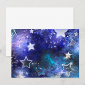 Space Background with Stars Kaart (Voorkant / Achterkant)