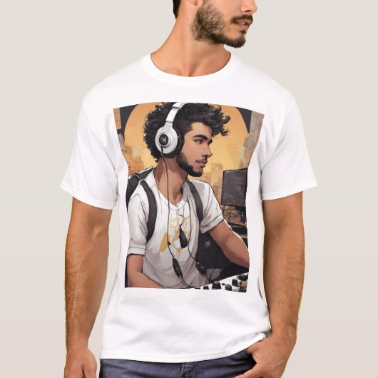 "Space Beats - Futuristic DJ T-Shirt Collection" (Devant)