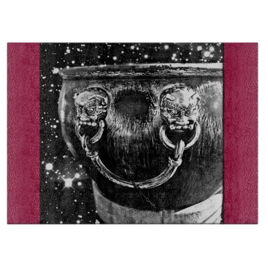 Space Beijing Treasure B&W Snijplank (Voorkant)