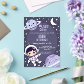 Space Birthday Party Invitation | Galaxy Astronaut (Insitu (Mariage))
