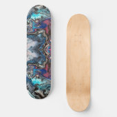 Space blue pouring persoonlijk skateboard (Recto)