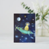 Space Bob Briefkaart (Staand voorkant)