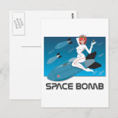 Space Bomb Briefkaart (Voorkant / Achterkant)