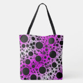 Space Bubble Spots - Wit/Roze Draagtas (Achterkant)