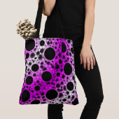 Space Bubble Spots - Wit/Roze Draagtas (Dichtbij)