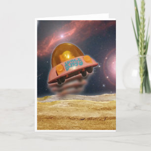 Space Buggy Folded Wenskaart Kaart