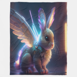 Space Bunny Fleece Deken