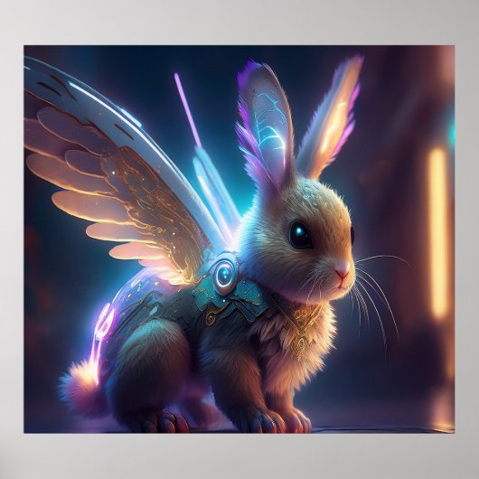 Space Bunny Poster (Voorkant)