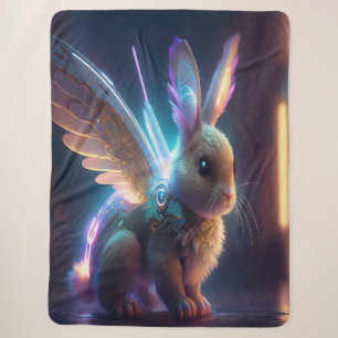 Space Bunny Sherpa Deken
