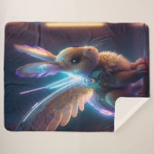 Space Bunny Sherpa Deken (Voorkant (horizontaal))