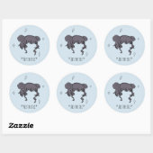 Space Buns *Esthetische* Stickers (vel van 6 of 20 (Vel)