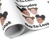 Space Buns Kapsel Dagelijkse Go-To-Look Mode Cadeaupapier (Rol Hoek)