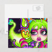 Space Butterfly Briefkaart (Voorkant / Achterkant)