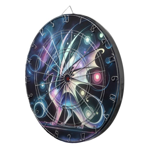 Space Butterfly Dragon Dartbord (Voorkant Rechts)