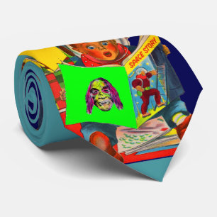 Space Cadet Boy Print Stropdas