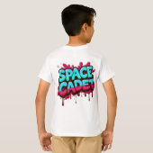 Space Cadet Graffiti Typography T-shirt (Achterkant volledig)