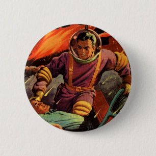 Space Cadet Ronde Button 5,7 Cm