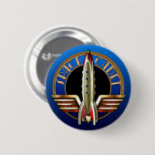Space Cadet Round Button (Voorkant /achterkant)