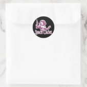 Space Cadet Roze Ronde Sticker (Tas)