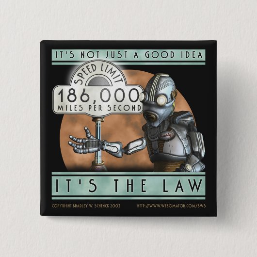 Space Cadet Square Button (Voorkant)