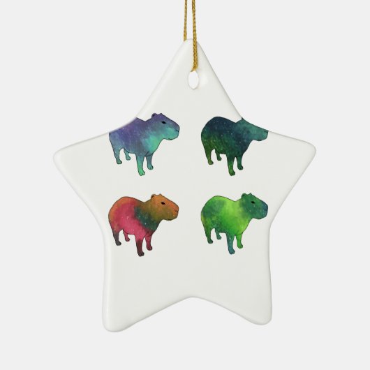 Space Capybaras Keramisch Ornament (Rechts)