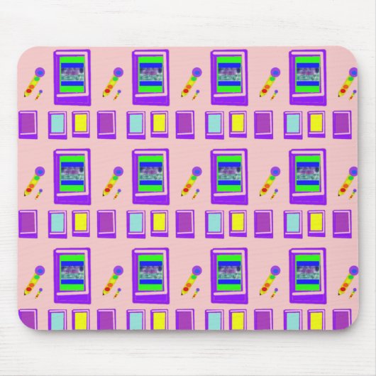 Space Castle Designer Mousepad Muismat (Voorkant)