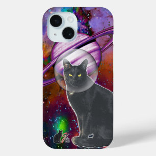 Space-Cat Cosmo Coque-Mate iPhone 15 Coque