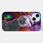 Space-Cat Cosmo Coque-Mate iPhone 15 Coque (Verso (horizontal))