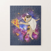 Space Cat Kitten Astronaut Funny Pizza Mars Alien Legpuzzel (Verticaal)