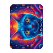 Space Cat kosmische katachtige katachtige Magneet (Verticaal)