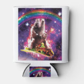 Space Cat Llama Sloth Riding Blikjeskoeler (Voorkant)