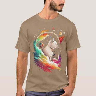 Space Cat op Galay Cat Lover retro T-shirt